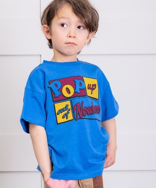 Life Support Products（ライフサポートプロダクツ）の「プリント半袖Tシャツ(80～150cm)（Tシャツ/カットソー・キッズ・チャコール/オレンジ/ライトブルー/ブラック/エメラルド/ライトピンク/杢グレー/ブルー/オフホワイト/ライトブラウン・80/90/95/100/110/120/130/140/150）」の8枚目の写真