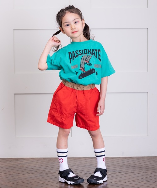 Life Support Products（ライフサポートプロダクツ）の「プリント半袖Tシャツ(80～150cm)（Tシャツ/カットソー・キッズ・チャコール/オレンジ/ライトブルー/ブラック/エメラルド/ライトピンク/杢グレー/ブルー/オフホワイト/ライトブラウン・80/90/95/100/110/120/130/140/150）」の16枚目の写真