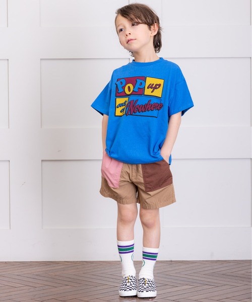 Life Support Products（ライフサポートプロダクツ）の「プリント半袖Tシャツ(80～150cm)（Tシャツ/カットソー・キッズ・チャコール/オレンジ/ライトブルー/ブラック/エメラルド/ライトピンク/杢グレー/ブルー/オフホワイト/ライトブラウン・80/90/95/100/110/120/130/140/150）」の18枚目の写真