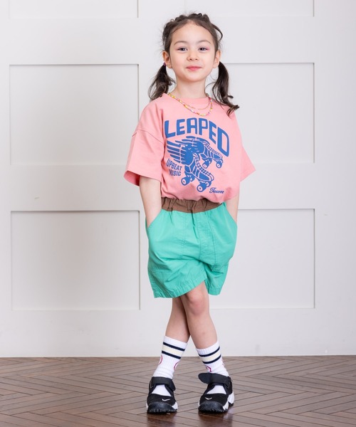 Life Support Products（ライフサポートプロダクツ）の「プリント半袖Tシャツ(80～150cm)（Tシャツ/カットソー・キッズ・チャコール/オレンジ/ライトブルー/ブラック/エメラルド/ライトピンク/杢グレー/ブルー/オフホワイト/ライトブラウン・80/90/95/100/110/120/130/140/150）」の19枚目の写真