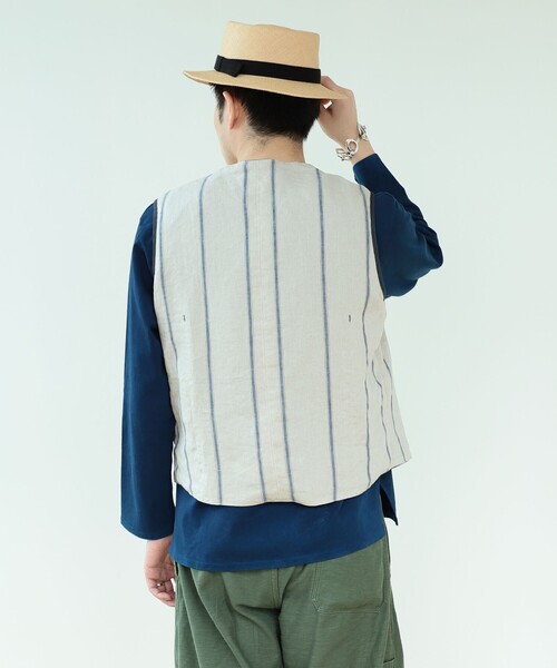 HAVERSACK(ハバーザック)の「HAVERSACK × fennica / 別注 リバーシブルワークベスト(ベスト・メンズ・グリーン系その他5/その他・MEDIUM)」の5枚目の写真