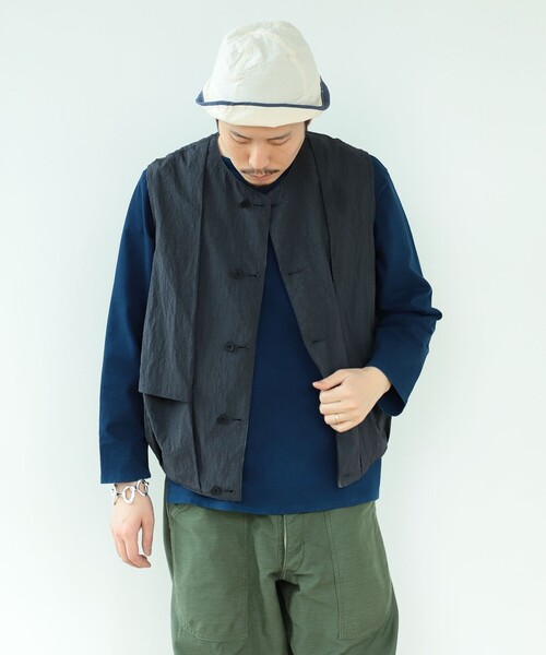 HAVERSACK(ハバーザック)の「HAVERSACK × fennica / 別注 リバーシブルワークベスト(ベスト・メンズ・グリーン系その他5/その他・MEDIUM)」の20枚目の写真