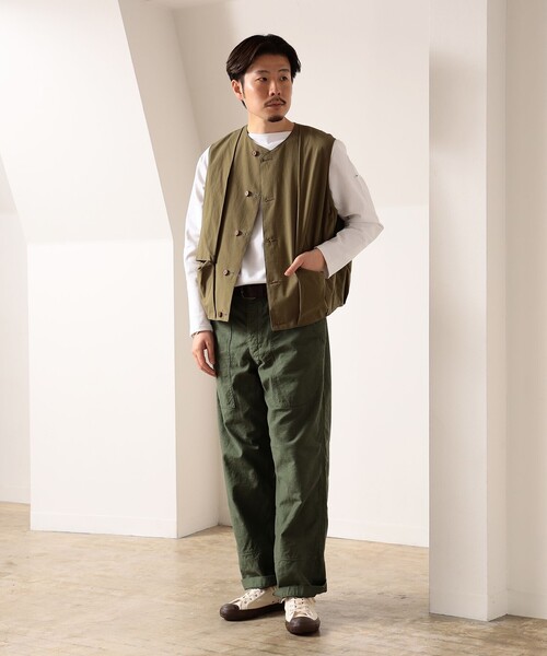 HAVERSACK(ハバーザック)の「HAVERSACK × fennica / 別注 リバーシブルワークベスト(ベスト・メンズ・グリーン系その他5/その他・MEDIUM)」の16枚目の写真