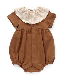 Ampersand | 【premier】つけ衿スタイSET前あきバルーンロンパス(ロンパース)