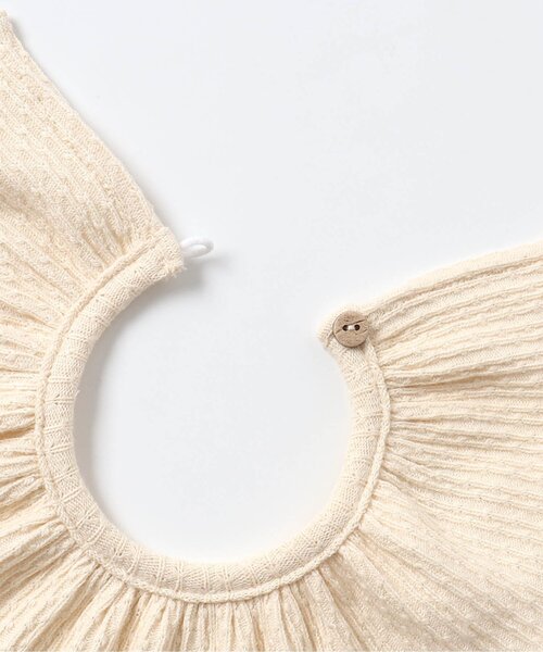 Ampersand（アンパサンド）の「【premier】つけ衿スタイSET前あきバルーンロンパス（ロンパース・キッズ・ブラウン/ピンク/アイボリー・60/70/80）」の11枚目の写真