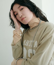 【LARUTA】 7分袖ロゴT
