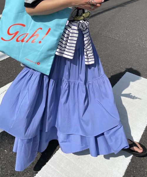 archives(アルシーヴ)の「【Limited item】ASYMMETRY TIERED SKIRT(スカート・レディース・オフホワイト/ブラック/グレイッシュベージュ/ブルー/オレンジ・MEDIUM)」の1枚目の写真