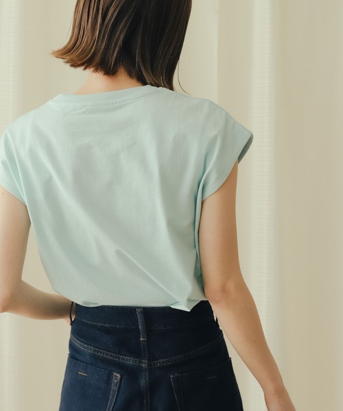 オーガニックコットンフレンチスリーブTシャツ セール】オーガニックコットンフレンチスリーブTシャツ（Tシャツ