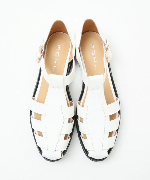 MOHI（モヒ）の「【MOHI/モヒ】グルカサンダル（サンダル・レディース・ホワイト/ブラック・37/38/36）」の4枚目の写真