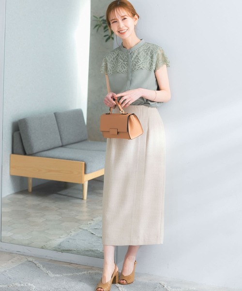URBAN RESEARCH ROSSO - 【新品・タグ付き】ウォッシャブルヨークレースブラウス BLACK URBAN RESEARCH ROSSO WOMEN（アーバンリサーチ ロッソ）の