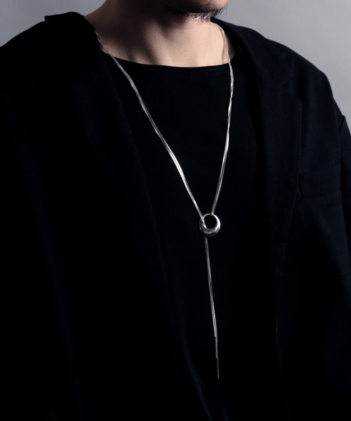 YArKA（ヤーカ）の「【YArKA/ヤーカ】double chain 2way necklace [luslep] /ダブルチェーン2wayネックレス（ネックレス・メンズ・シルバー・FREE）」の9枚目の写真