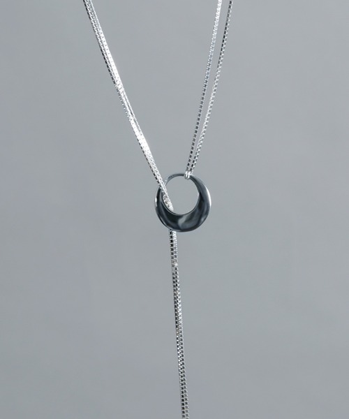 YArKA（ヤーカ）の「【YArKA/ヤーカ】double chain 2way necklace [luslep] /ダブルチェーン2wayネックレス（ネックレス・メンズ・シルバー・FREE）」の10枚目の写真