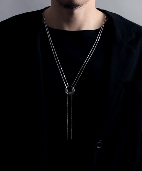 YArKA（ヤーカ）の「【YArKA/ヤーカ】double chain 2way necklace [luslep] /ダブルチェーン2wayネックレス（ネックレス・メンズ・シルバー・FREE）」の12枚目の写真