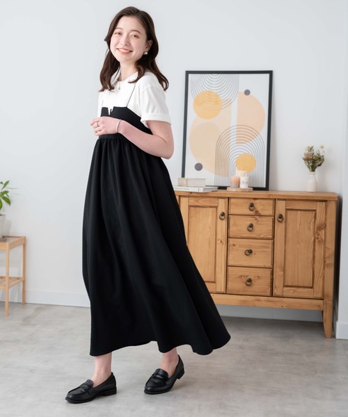 WEGO（ウィゴー）の「WEGO/バックリボンキャミワンピース（ワンピース・レディース・ブラック/ブラック系その他2・FREE）」の7枚目の写真