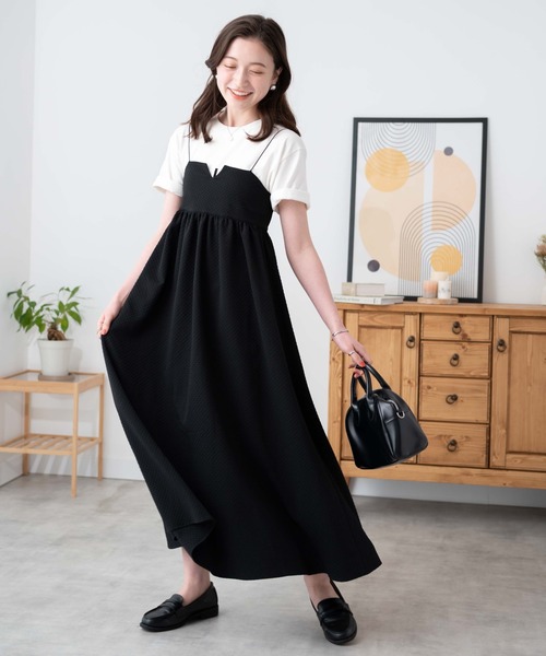 WEGO（ウィゴー）の「WEGO/バックリボンキャミワンピース（ワンピース・レディース・ブラック/ブラック系その他2・FREE）」の9枚目の写真