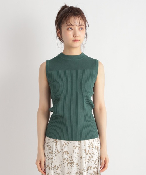 Andemiu(アンデミュウ)の「リブバックボタンプチハイ904568(ニット/セーター・レディース・グリーン/パープル/ブラック/アイボリー・FREE)」の12枚目の写真