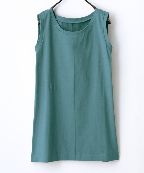 n'OrLABEL(ノアールレーベル)の「【機能素材】『フロントステッチタンクトップ』(タンクトップ・レディース・ブルーグリーン/パープル/チャコール/ブラック/イエロー系/オフホワイト/グレイッシュベージュ/オレンジ/カーキ・M/LL/L)」の6枚目の写真