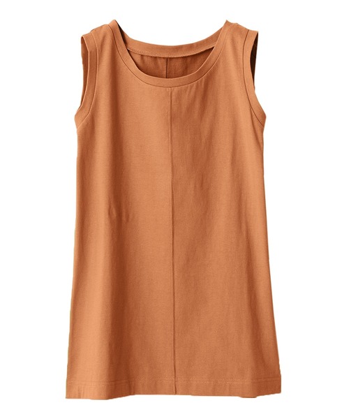 n'OrLABEL(ノアールレーベル)の「【機能素材】『フロントステッチタンクトップ』(タンクトップ・レディース・ブルーグリーン/パープル/チャコール/ブラック/イエロー系/オフホワイト/グレイッシュベージュ/オレンジ/カーキ・M/LL/L)」の9枚目の写真