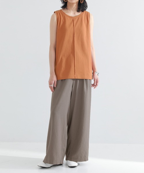 n'OrLABEL(ノアールレーベル)の「【機能素材】『フロントステッチタンクトップ』(タンクトップ・レディース・ブルーグリーン/パープル/チャコール/ブラック/イエロー系/オフホワイト/グレイッシュベージュ/オレンジ/カーキ・M/LL/L)」の11枚目の写真