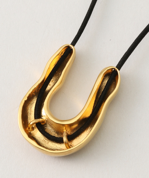 AGMES アグメス WISHBONE PENDANT ペンダント ゴールド AGMES/アグメス】WISHBONE PENDANT GOLD VERMEIL*blac