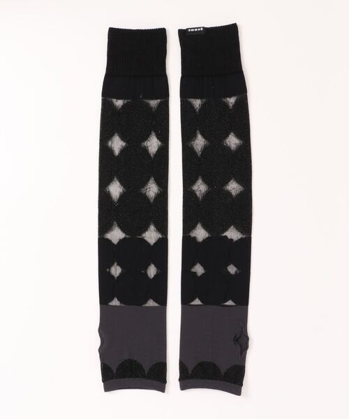 gomme（ゴム）の「シャギーアームカバー（アームカバー・レディース・ブラック/ピンク/イエロー/ブルー・FREE）」の5枚目の写真