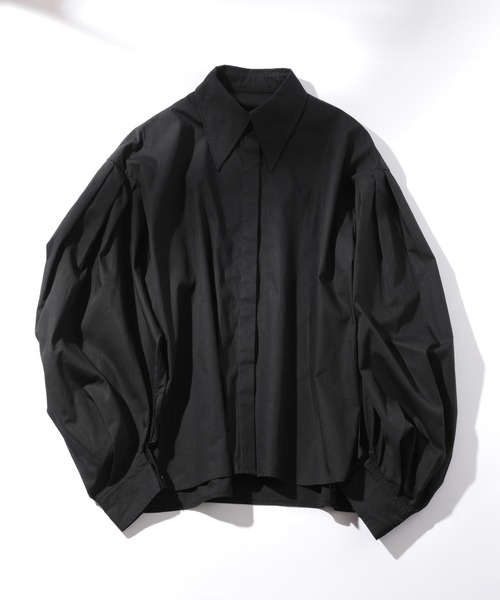 MAISON BREEZE（メゾンブリーズ）の「【MAISON BREEZE】ボリューム袖シャツブラウス 【雑誌掲載アイテム】（シャツ/ブラウス・レディース・サックスブルー/オフホワイト/ブラック/ベージュ・FREE）」の18枚目の写真