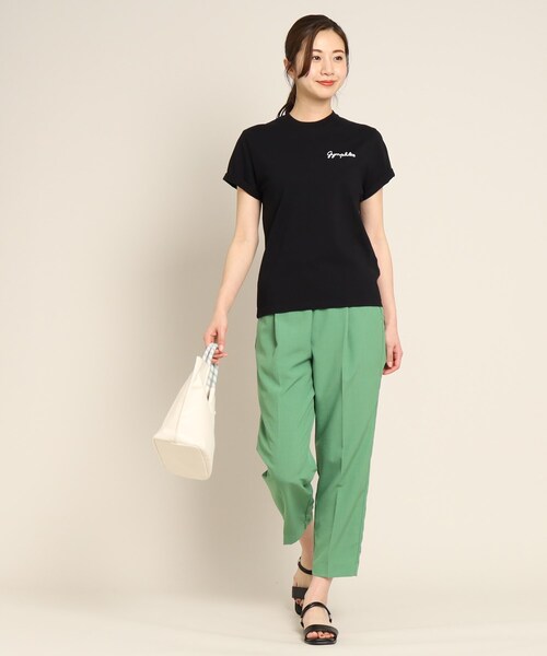 GYMPHLEX(ジムフレックス)の「Gymphlex(ジムフレックス) ロゴ刺繍Tシャツ(Tシャツ/カットソー・レディース・ホワイト/ベージュ/オレンジ/チャコールグレー/ホワイト系5/ブラック/グレー系2・01/02/03)」の17枚目の写真
