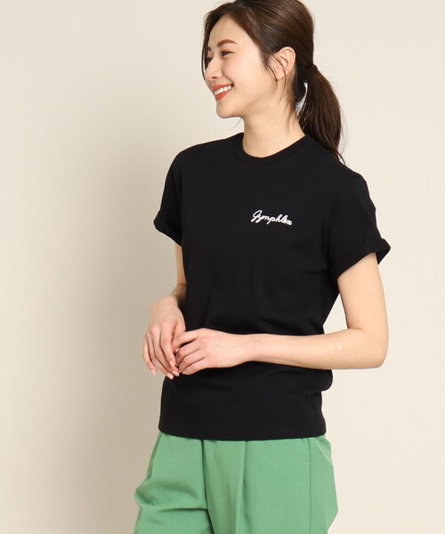 GYMPHLEX(ジムフレックス)の「Gymphlex(ジムフレックス) ロゴ刺繍Tシャツ(Tシャツ/カットソー・レディース・ホワイト/ベージュ/オレンジ/チャコールグレー/ホワイト系5/ブラック/グレー系2・01/02/03)」の19枚目の写真