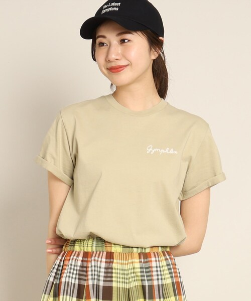 GYMPHLEX(ジムフレックス)の「Gymphlex(ジムフレックス) ロゴ刺繍Tシャツ(Tシャツ/カットソー・レディース・ホワイト/ベージュ/オレンジ/チャコールグレー/ホワイト系5/ブラック/グレー系2・01/02/03)」の21枚目の写真
