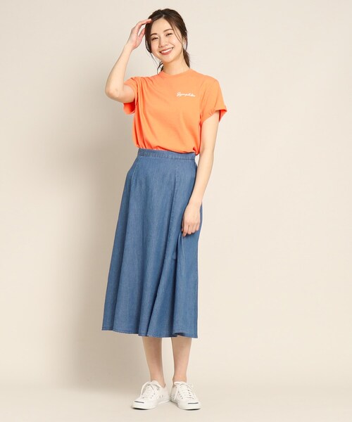 GYMPHLEX(ジムフレックス)の「Gymphlex(ジムフレックス) ロゴ刺繍Tシャツ(Tシャツ/カットソー・レディース・ホワイト/ベージュ/オレンジ/チャコールグレー/ホワイト系5/ブラック/グレー系2・01/02/03)」の22枚目の写真