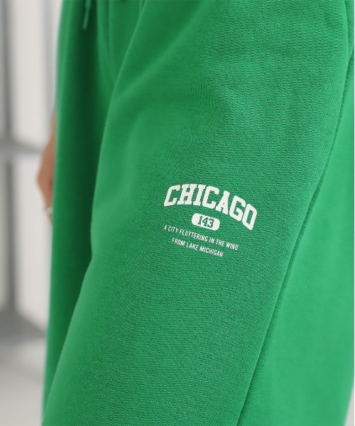 ad thie（アドティエ）の「ワンポイントロゴ スエットハーフパンツ（スウェットパンツ・レディース・グリーン/ブラック/ブルー/オートミール・LARGE/MEDIUM）」の12枚目の写真