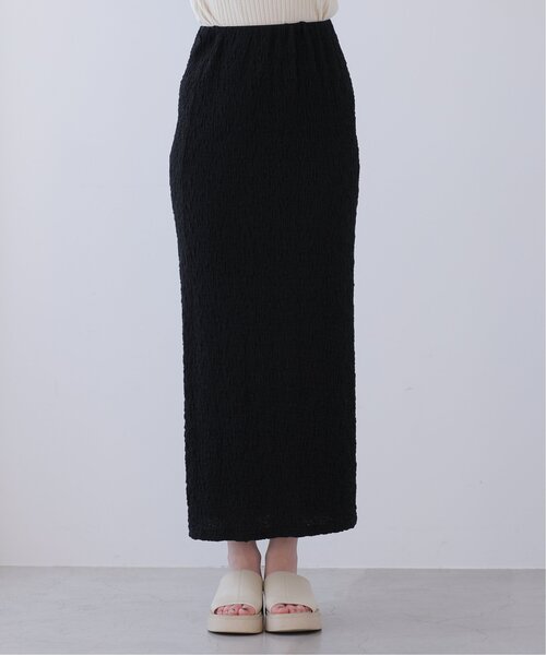 frames RAY CASSIN（フレームスレイカズン）の「スモッキングジャガードタイトスカート（スカート・レディース・ライトカーキ/オフホワイト/ブラック/サックスブルー・FREE）」の11枚目の写真