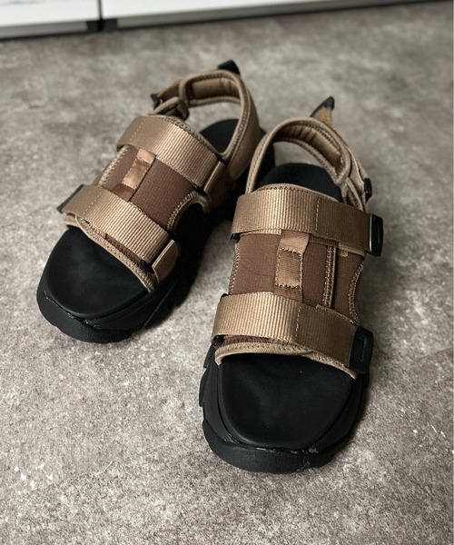 CPCM(シーピーシーエム)の「2ベルトスポーツサンダル(サンダル・メンズ・ブラック/カーキ/アイボリー・SMALL/MEDIUM/LARGE/X-LARGE)」の1枚目の写真