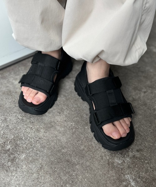 CPCM(シーピーシーエム)の「2ベルトスポーツサンダル(サンダル・メンズ・ブラック/カーキ/アイボリー・SMALL/MEDIUM/LARGE/X-LARGE)」の14枚目の写真