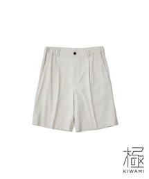 PUBLIC TOKYO | エバークリースGRクロスショーツ｜洗える/防シワ/速乾/ウエストゴム/永久クリース(スラックス)