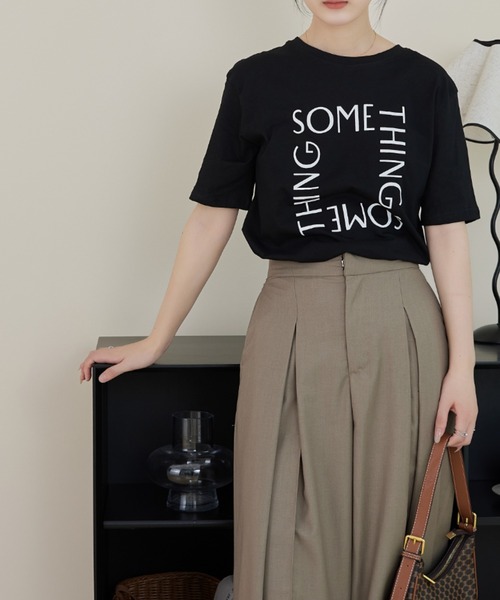 solleim(ソルレム)の「SOMETHING ロゴT(Tシャツ/カットソー・レディース・ブラック/オフホワイト・M)」の10枚目の写真