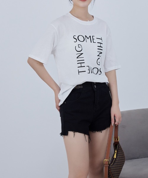 solleim(ソルレム)の「SOMETHING ロゴT(Tシャツ/カットソー・レディース・ブラック/オフホワイト・M)」の11枚目の写真
