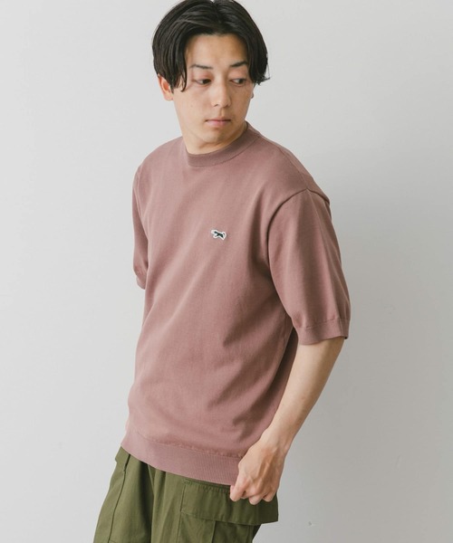 PENNEYS（ぺニーズ）の「『洗濯可』『別注』PENNEYS×DOORS　THE FOX ハイゲージニットTシャツ（ニット/セーター・メンズ・ライトグレー/ブルー/ピンク/スミクロ・MEDIUM/LARGE）」の16枚目の写真