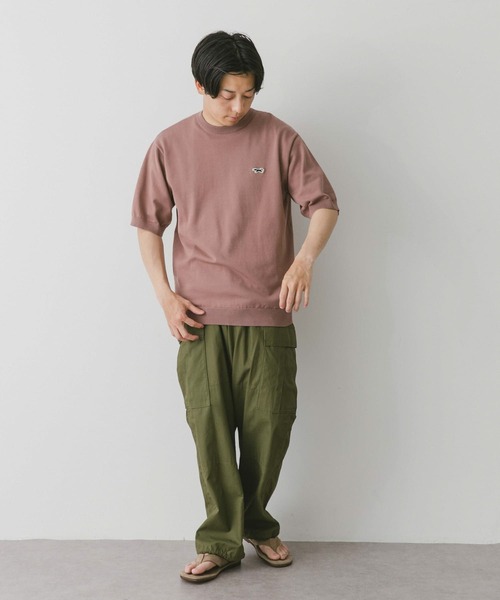 PENNEYS（ぺニーズ）の「『洗濯可』『別注』PENNEYS×DOORS　THE FOX ハイゲージニットTシャツ（ニット/セーター・メンズ・ライトグレー/ブルー/ピンク/スミクロ・MEDIUM/LARGE）」の22枚目の写真