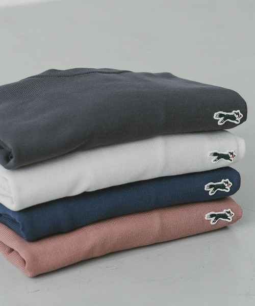 PENNEYS（ぺニーズ）の「『洗濯可』『別注』PENNEYS×DOORS　THE FOX ハイゲージニットTシャツ（ニット/セーター・メンズ・ライトグレー/ブルー/ピンク/スミクロ・MEDIUM/LARGE）」の7枚目の写真