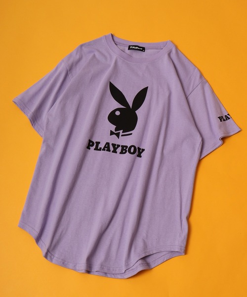 PLAYBOY（プレイボーイ）の「PLAYBOY プリントTシャツ 半袖 キッズ（Tシャツ/カットソー・キッズ・クリアブラック/ホワイト/ホワイト系その他/オフホワイト/ダークブラック/ブラック系その他/ブラック/ホワイト系/チャコール/グレー系その他2/ベージュ/グレー系その他/ベージュ系その他/ラベンダー/パープル系その他/グリーン・XS/S/L/M/XXS）」の16枚目の写真
