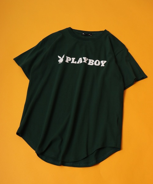 PLAYBOY（プレイボーイ）の「PLAYBOY プリントTシャツ 半袖 キッズ（Tシャツ/カットソー・キッズ・クリアブラック/ホワイト/ホワイト系その他/オフホワイト/ダークブラック/ブラック系その他/ブラック/ホワイト系/チャコール/グレー系その他2/ベージュ/グレー系その他/ベージュ系その他/ラベンダー/パープル系その他/グリーン・XS/S/L/M/XXS）」の14枚目の写真