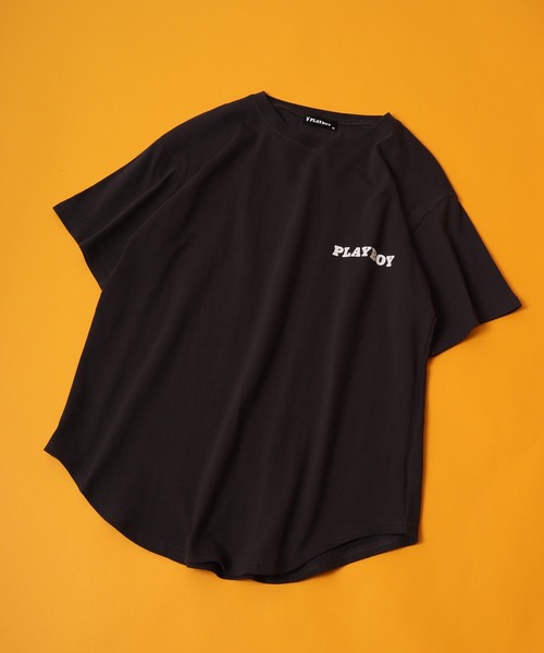 PLAYBOY（プレイボーイ）の「PLAYBOY プリントTシャツ 半袖 キッズ（Tシャツ/カットソー・キッズ・クリアブラック/ホワイト/ホワイト系その他/オフホワイト/ダークブラック/ブラック系その他/ブラック/ホワイト系/チャコール/グレー系その他2/ベージュ/グレー系その他/ベージュ系その他/ラベンダー/パープル系その他/グリーン・XS/S/L/M/XXS）」の10枚目の写真