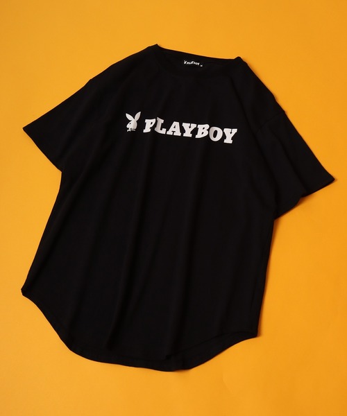 PLAYBOY（プレイボーイ）の「PLAYBOY プリントTシャツ 半袖 キッズ（Tシャツ/カットソー・キッズ・クリアブラック/ホワイト/ホワイト系その他/オフホワイト/ダークブラック/ブラック系その他/ブラック/ホワイト系/チャコール/グレー系その他2/ベージュ/グレー系その他/ベージュ系その他/ラベンダー/パープル系その他/グリーン・XS/S/L/M/XXS）」の5枚目の写真