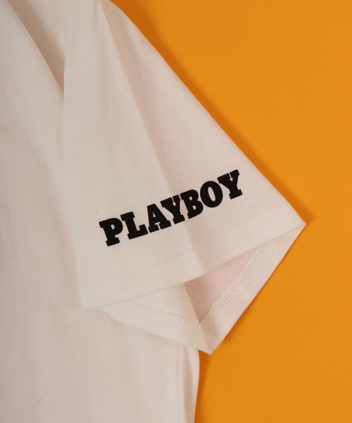 PLAYBOY（プレイボーイ）の「PLAYBOY プリントTシャツ 半袖 キッズ（Tシャツ/カットソー・キッズ・クリアブラック/ホワイト/ホワイト系その他/オフホワイト/ダークブラック/ブラック系その他/ブラック/ホワイト系/チャコール/グレー系その他2/ベージュ/グレー系その他/ベージュ系その他/ラベンダー/パープル系その他/グリーン・XS/S/L/M/XXS）」の22枚目の写真