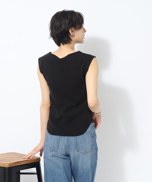 SHOO・LA・RUE（シューラルー）の「◆【大人ヘルシー】フレンチスリーブトップス（Tシャツ/カットソー・レディース・ブラック/ホワイト系・02/03/04）」の15枚目の写真