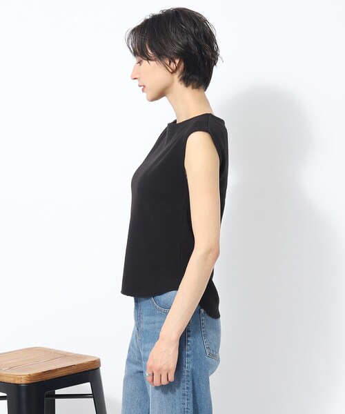 SHOO・LA・RUE（シューラルー）の「◆【大人ヘルシー】フレンチスリーブトップス（Tシャツ/カットソー・レディース・ブラック/ホワイト系・02/03/04）」の16枚目の写真