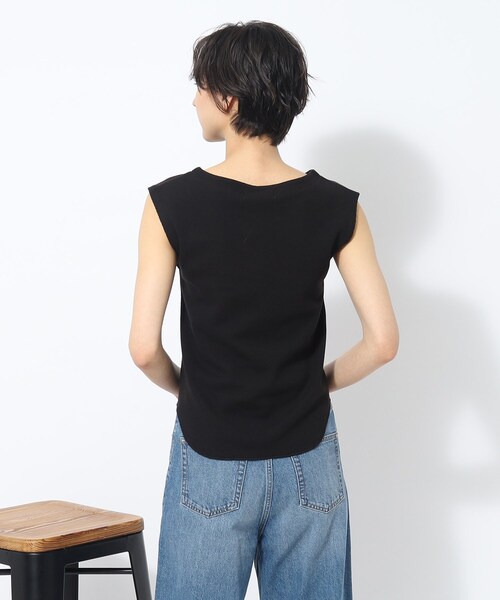 SHOO・LA・RUE（シューラルー）の「◆【大人ヘルシー】フレンチスリーブトップス（Tシャツ/カットソー・レディース・ブラック/ホワイト系・02/03/04）」の22枚目の写真