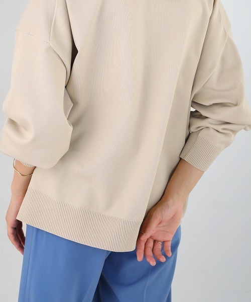Bou Jeloud(ブージュルード)の「きれいスウェットニットプルオーバー(Tシャツ/カットソー・レディース・ピンク/ホワイト系その他/ブルー・FREE)」の12枚目の写真