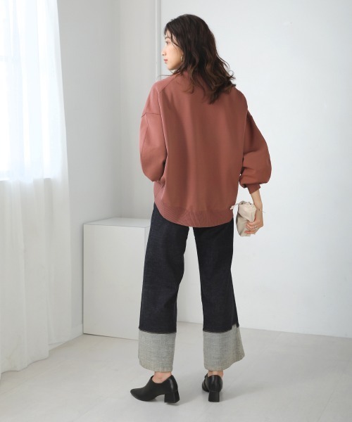 Bou Jeloud(ブージュルード)の「きれいスウェットニットプルオーバー(Tシャツ/カットソー・レディース・ピンク/ホワイト系その他/ブルー・FREE)」の21枚目の写真